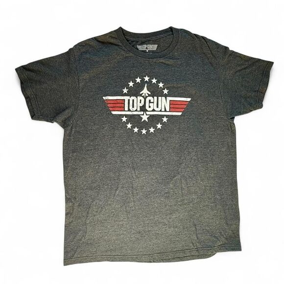 Top Gun Other - Top Gun Mens Size XL Gray Casual Short Sleeve Crew Neck T Shirt Cotton Blend